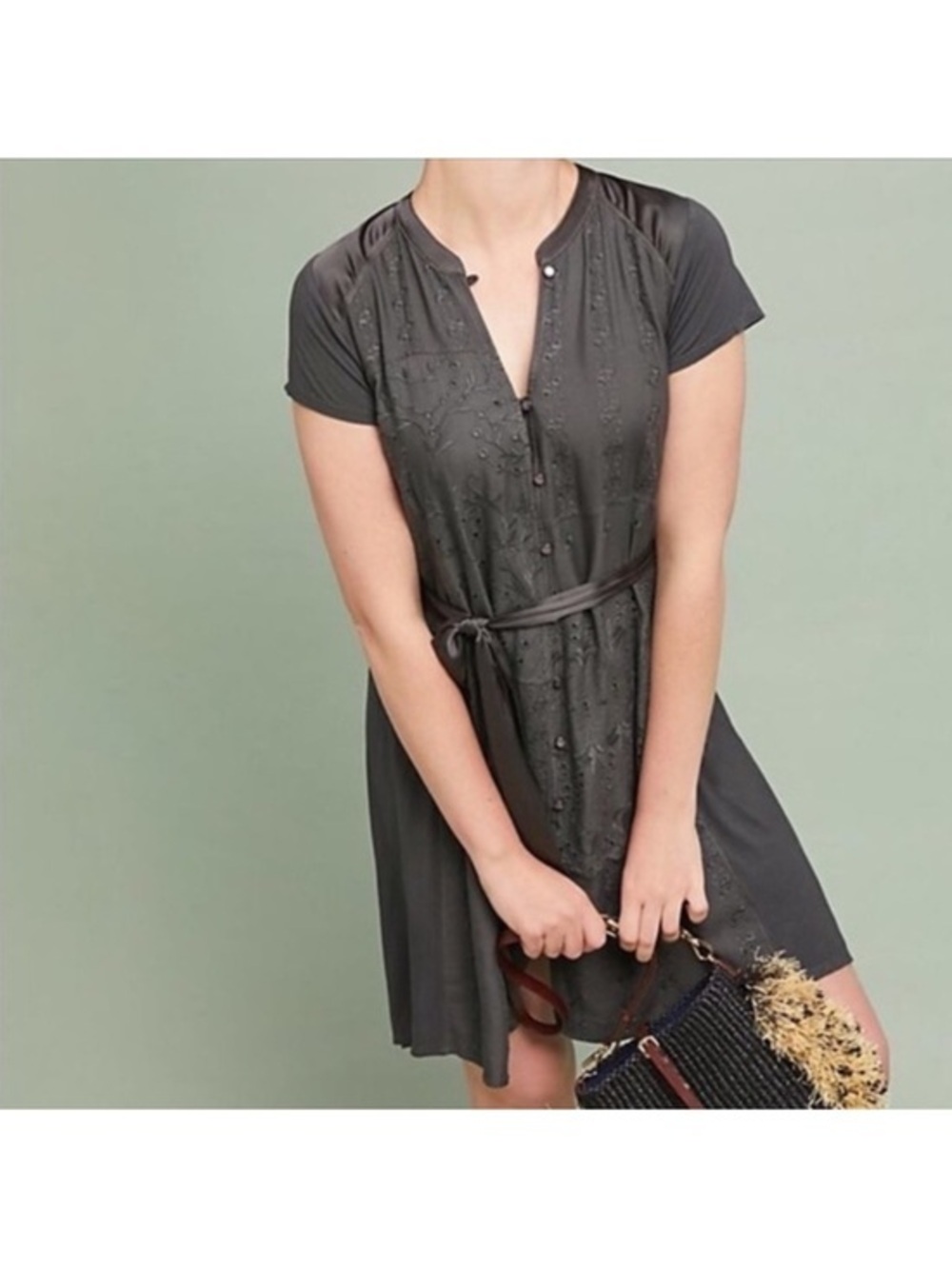 Anthropologie | Tiny Embroidered Dress